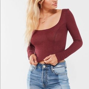 Urban outfitters ribbed crop top size m